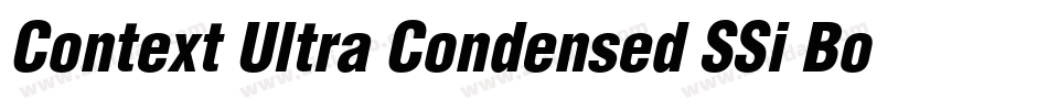 Context Ultra Condensed SSi Bold Ultra Condensed字体转换